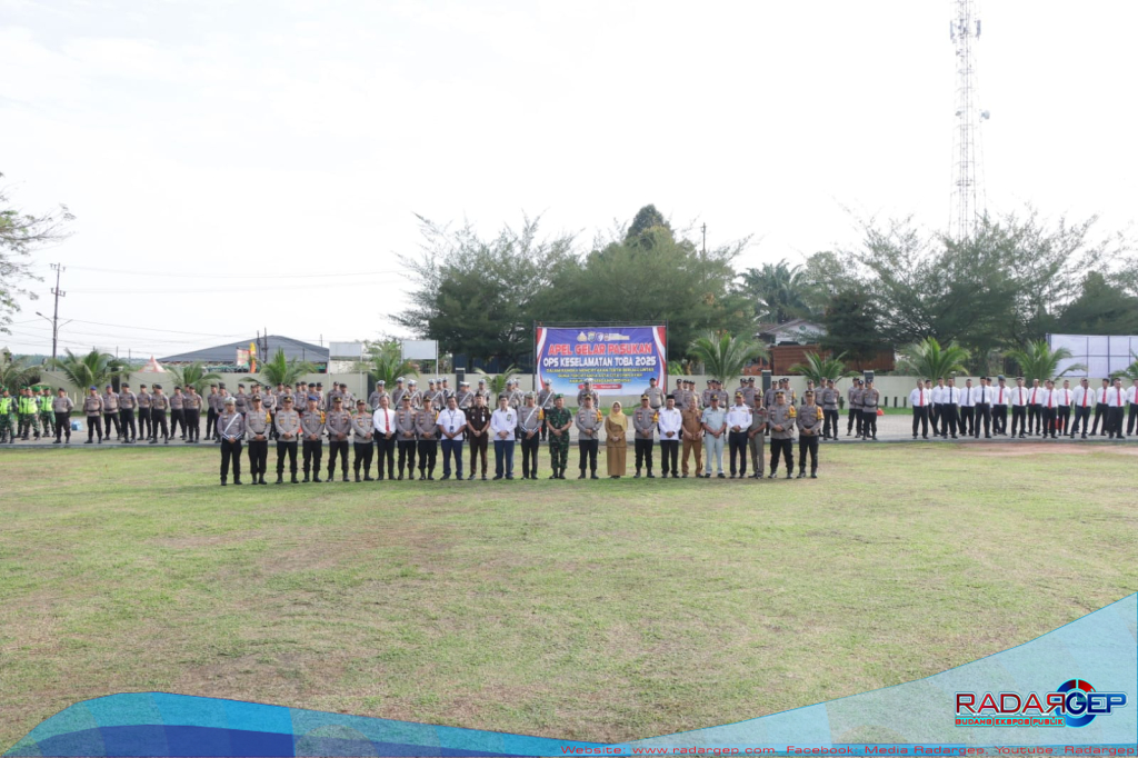 Kapolres Sergai Pimpin Apel Gelar Pasukan Operasi Keselamatan Toba 2025